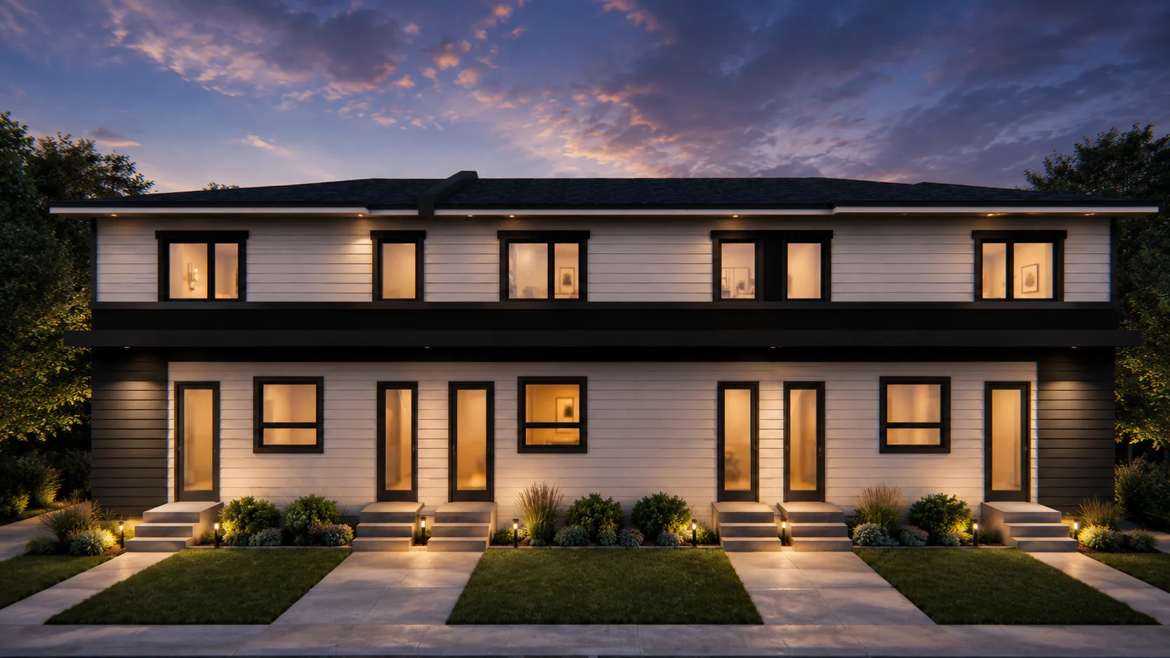 3 Luxury Residential Units render